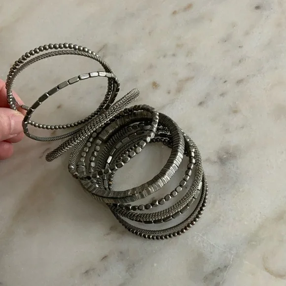 Silver Coil Bracelet - Picture 7 of 7